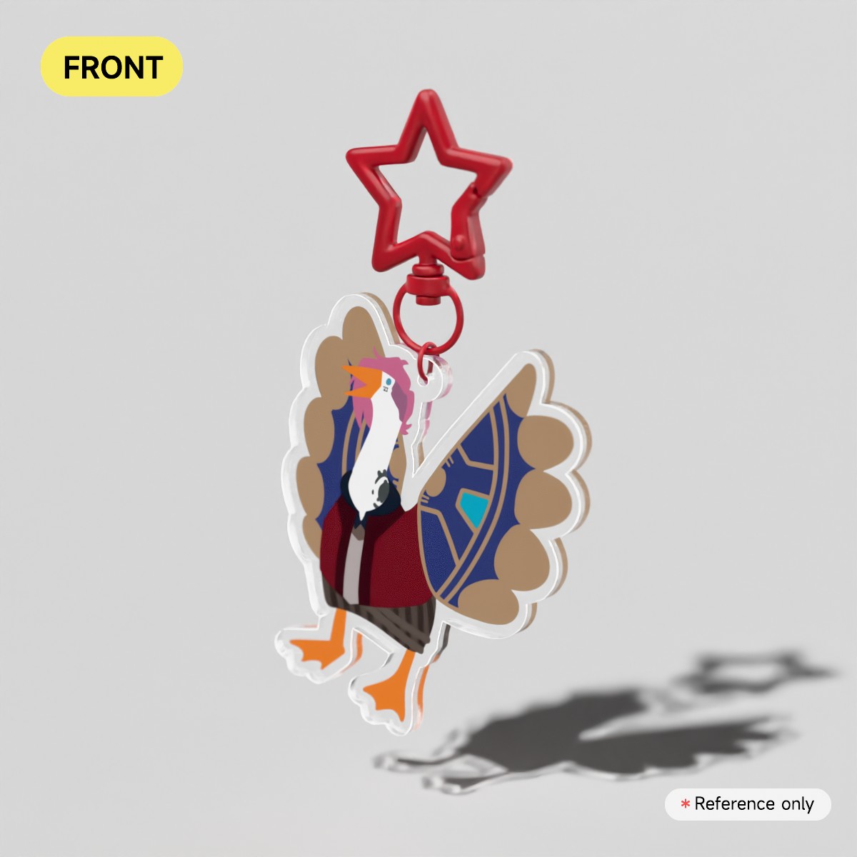 Untitled Goose Game Vi Clear Acrylic Keychain