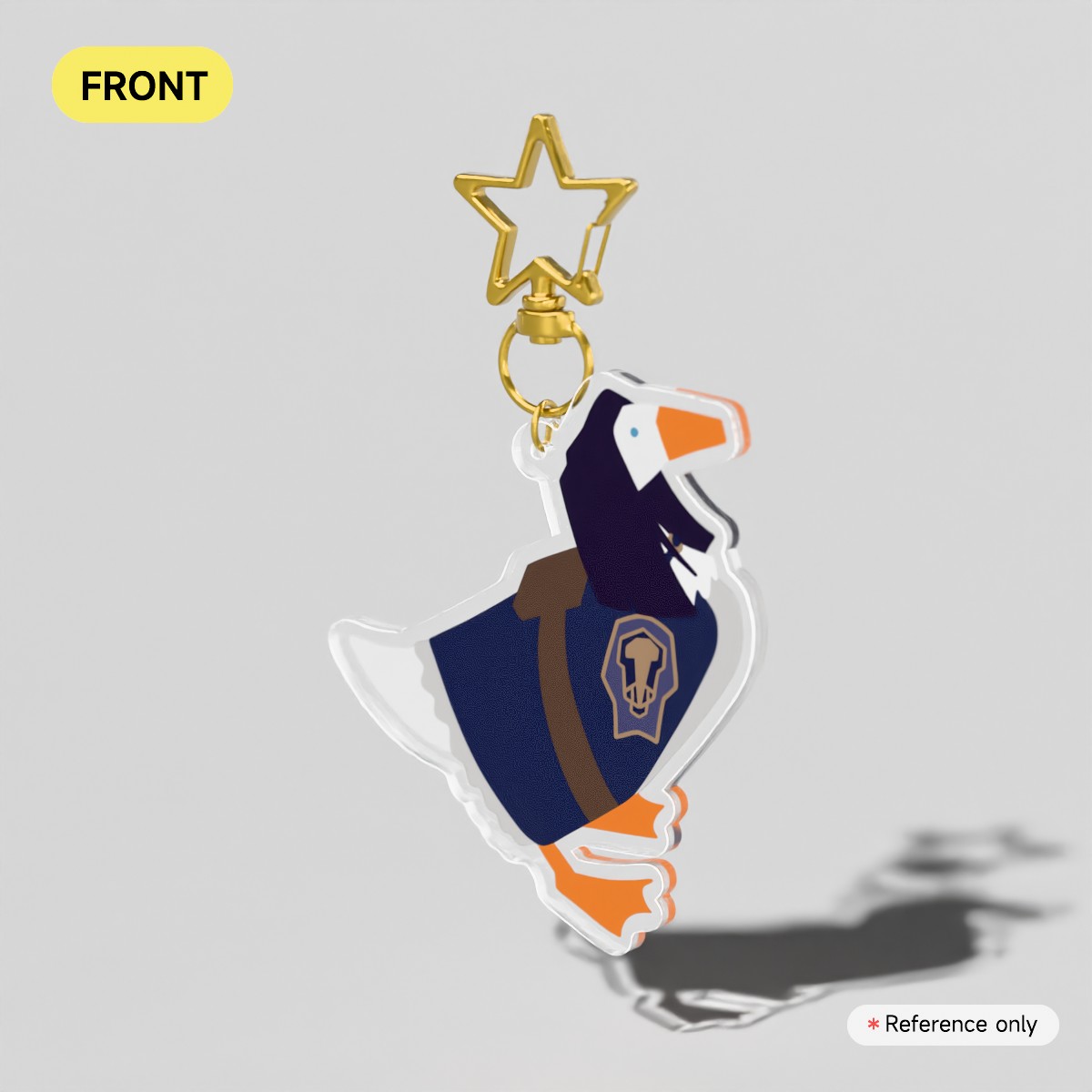 Untitled Goose Game Caitlyn Clear Acrylic Keychain