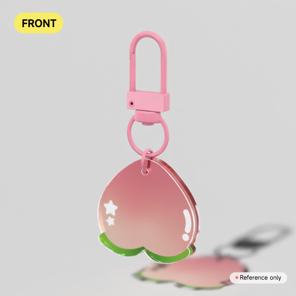 Shiny Fruits - Peach Full Bleed Acrylic Keychains