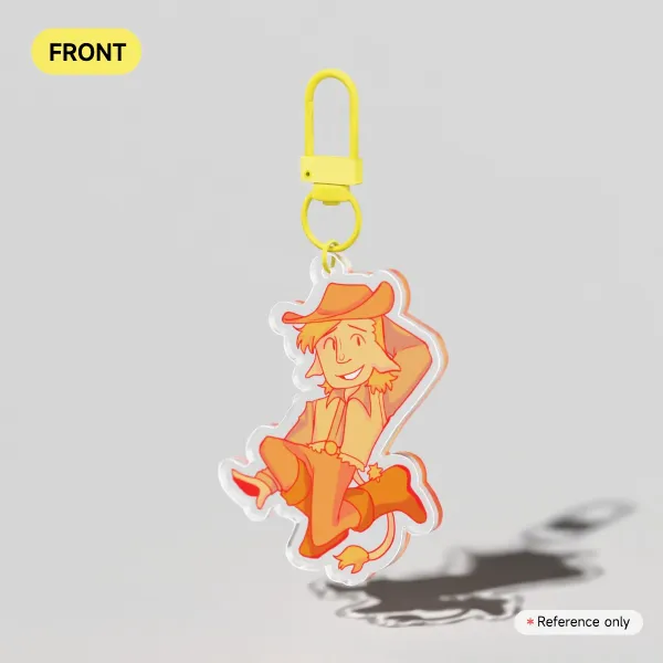 Yellow Deltarune acrylic keychain