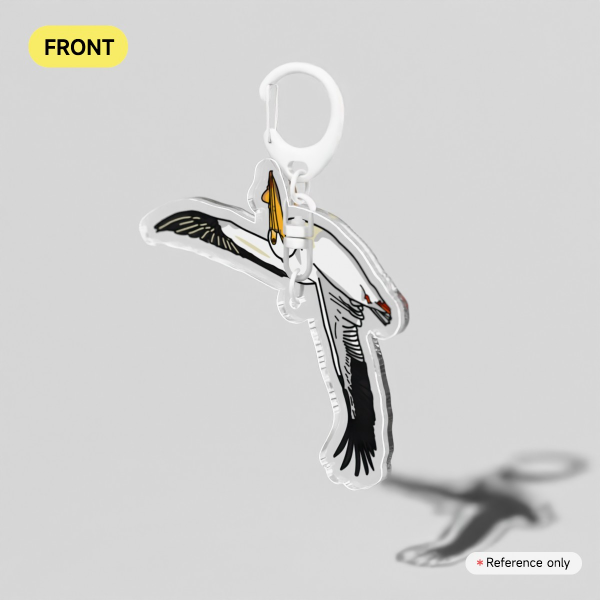 American Brown Pelican Keychain