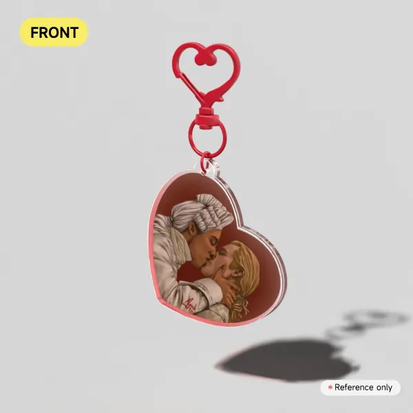Loustat Kiss - Clear Acrylic Keychain - IWTV S1 Mardi Gras