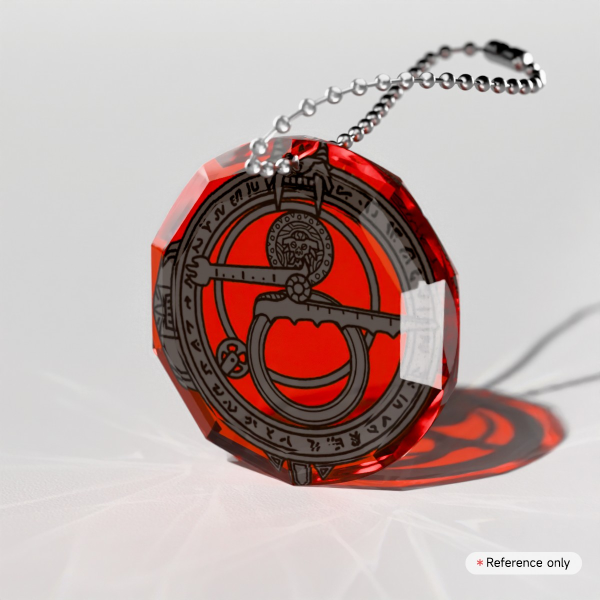Amulet of Eclipse (Trollhunters) Gemstone Keychain