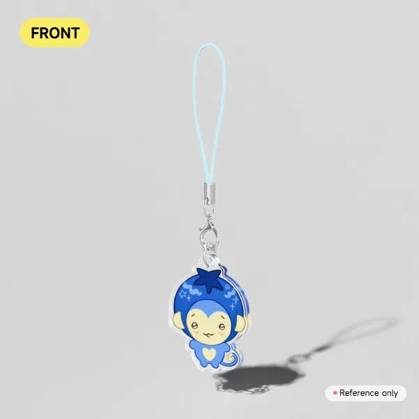 blueberry monkey phonecharm