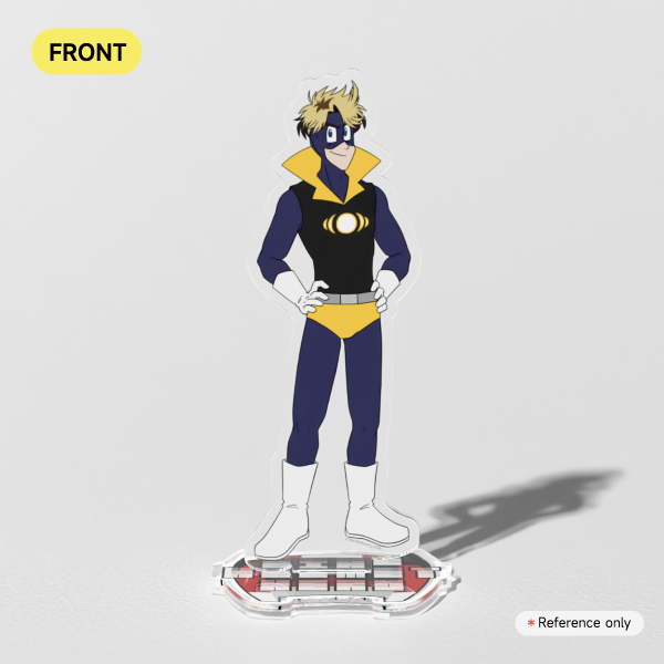 Bike Helmet Hero: Origins - Shockwave (c. 1987) - Clear Acrylic Standee