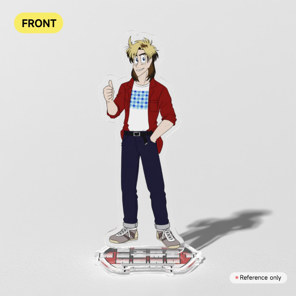Bike Helmet Hero: Origins - Theodore Comstock (c. 1987) - Clear Acrylic Standee