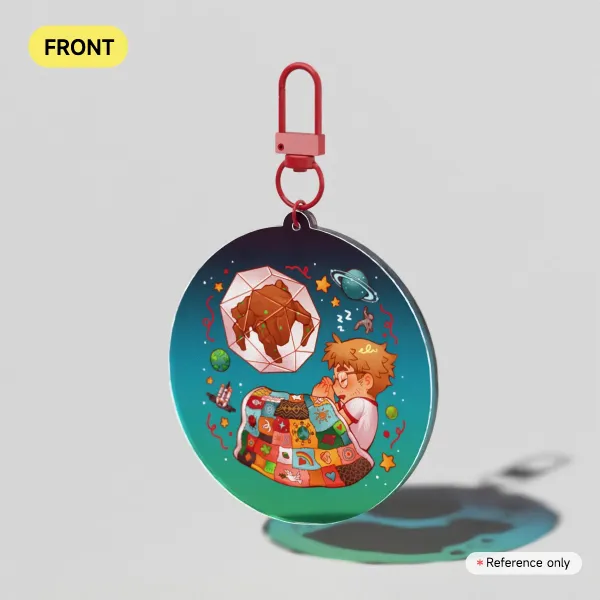 Grace and Rocky Keychain