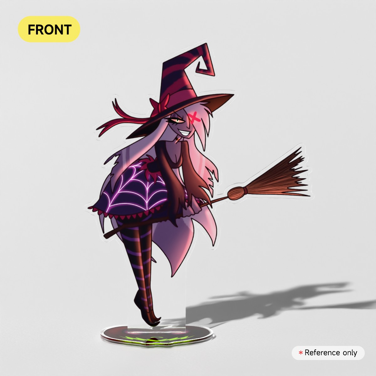 Hazbin Halloween | Witch Vaggi (Spooky Edition) - Clear Acrylic Standees