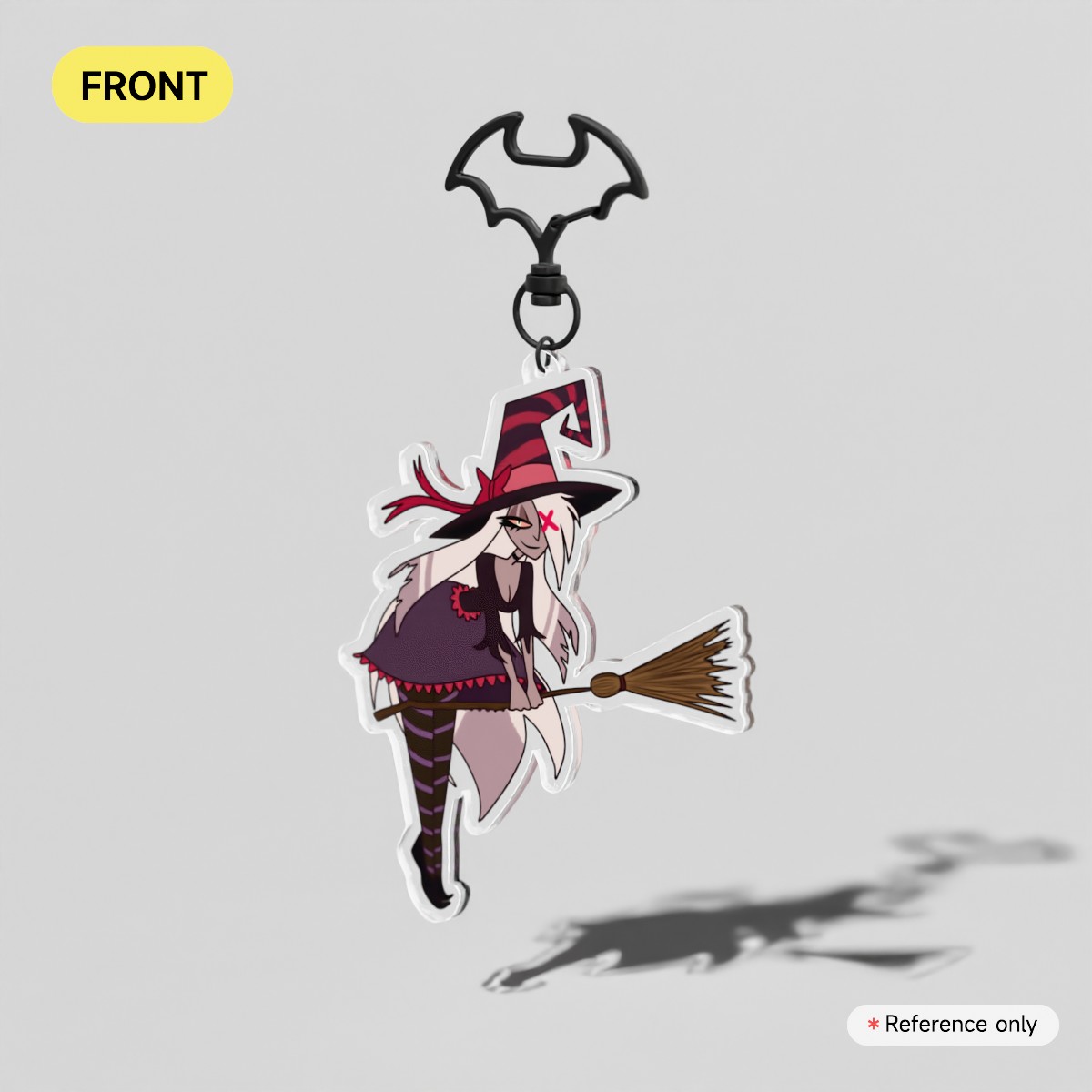 Hazbin Halloween | Witch Vaggi - Clear Acrylic Keychains