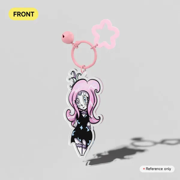 Pastel Halloween Carnival Clown Keychain