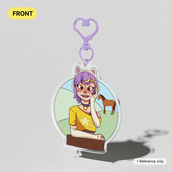 Date Night Juno Clear Acrylic Keychains