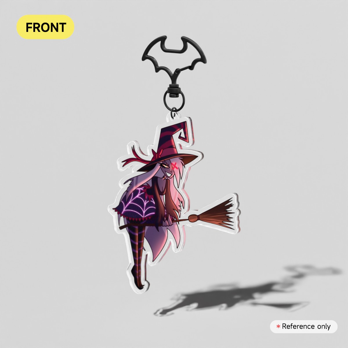 Hazbin Halloween | Witch Vaggi (Spooky Edition) - Clear Acrylic Keychains