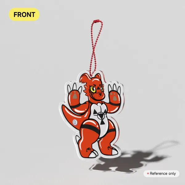Guilmon the squeaky pooltoy inflatable keychain