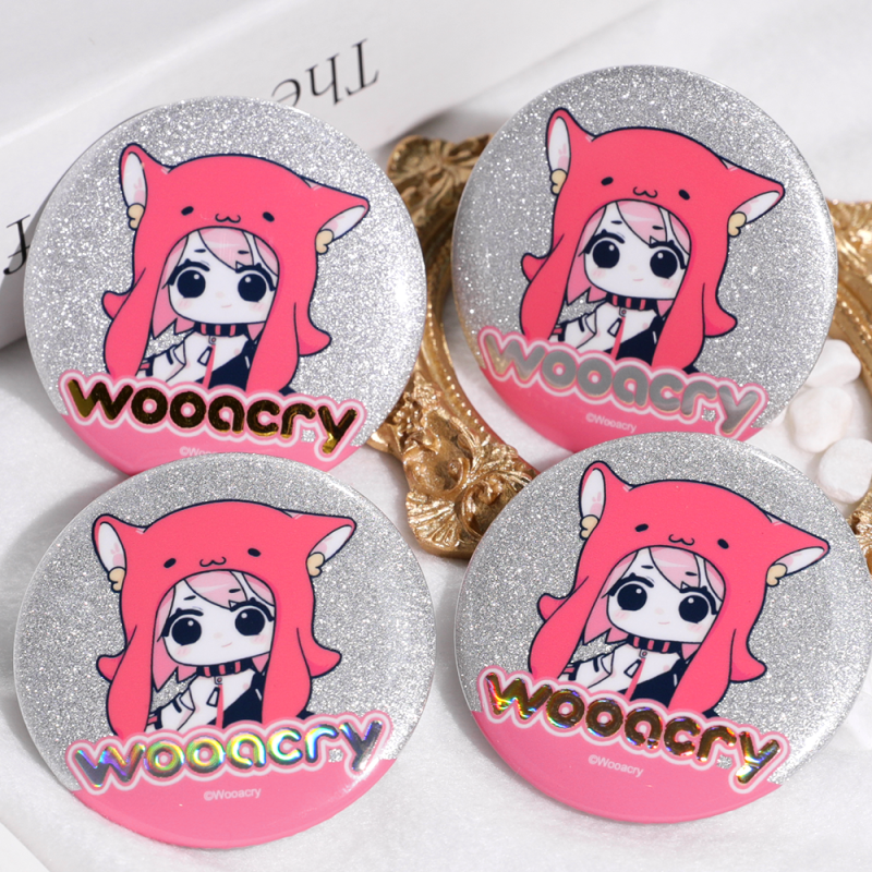 Custom Foil Holographic Round Badges