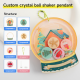 Custom Crystal Ball Shaker Pendant