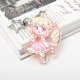 Custom Glitter Acrylic Keychains