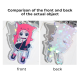 Custom Broken Glass Acrylic Keychains