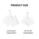Two-piece Acrylic Pendant Size