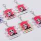 Custom Hot Stamping Foil Acrylic Keychain