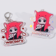 Custom Hot Stamping Foil Acrylic Keychain