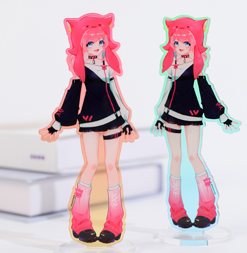 Custom Colored Edge Acrylic Standees