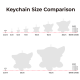 Acrylic Bell Wind Chime Size Comparison