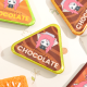 Custom Triangle Holographic Glitter Badge