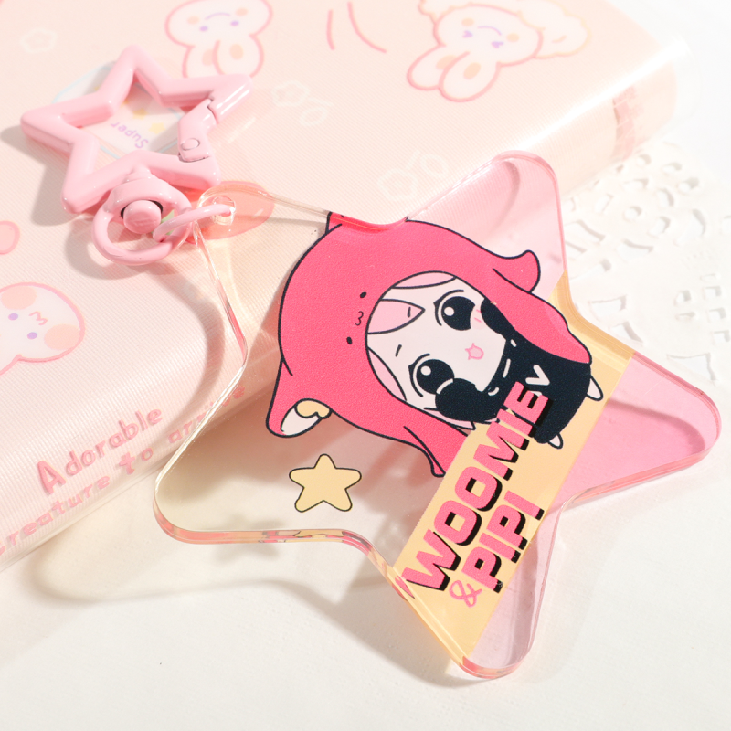 Custom Star Shape Acrylic Keychains