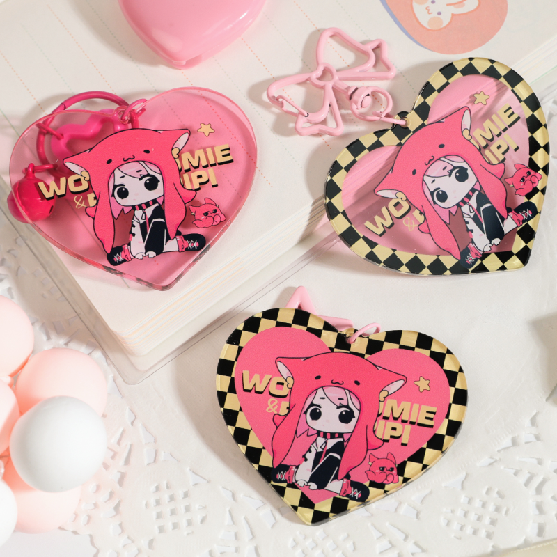 Custom Heart Shape Acrylic Keychains