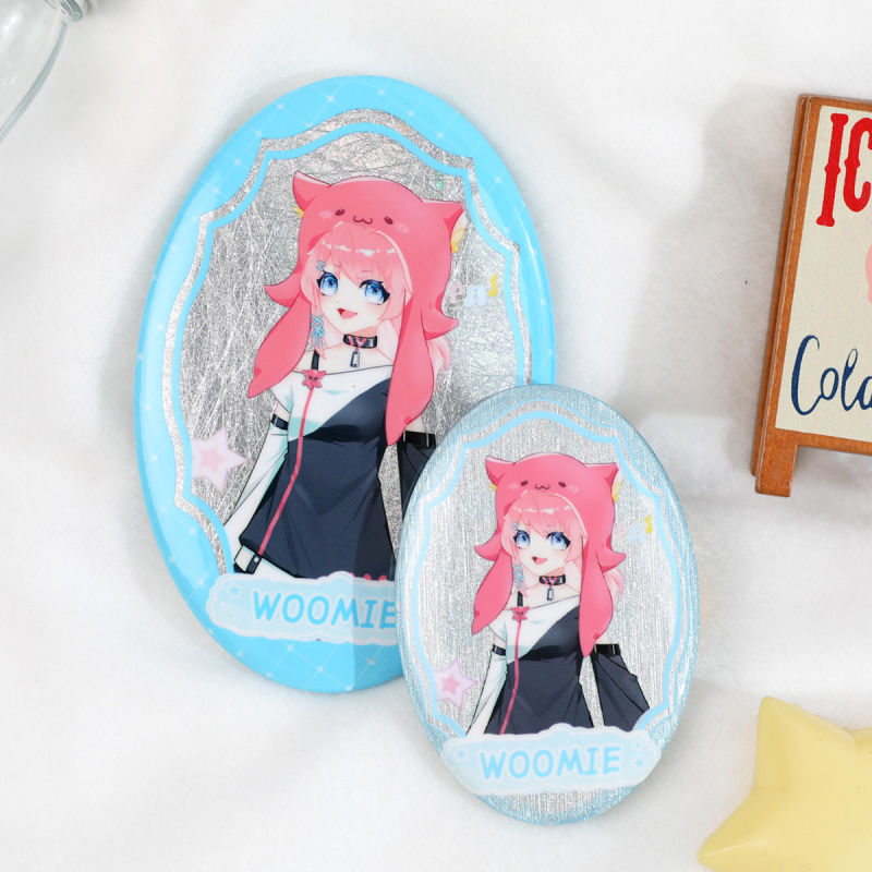 Custom Oval Holographic Badges