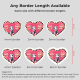 Heart Shape Die Cut Stickers Border Length