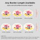 Oval Die Cut Stickers Border Length