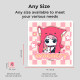 Custom Square Die Cut Stickers Size