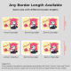 Custom Rectangular Die Cut Stickers Border Length