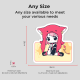 Die Cut Stickers Size