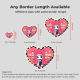 Heart Shape Die Cut Stickers Border Length