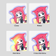 Custom Colored Edge Die Cut Stickers Kinds