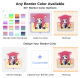 Heart Shape Die Cut Stickers Border Color