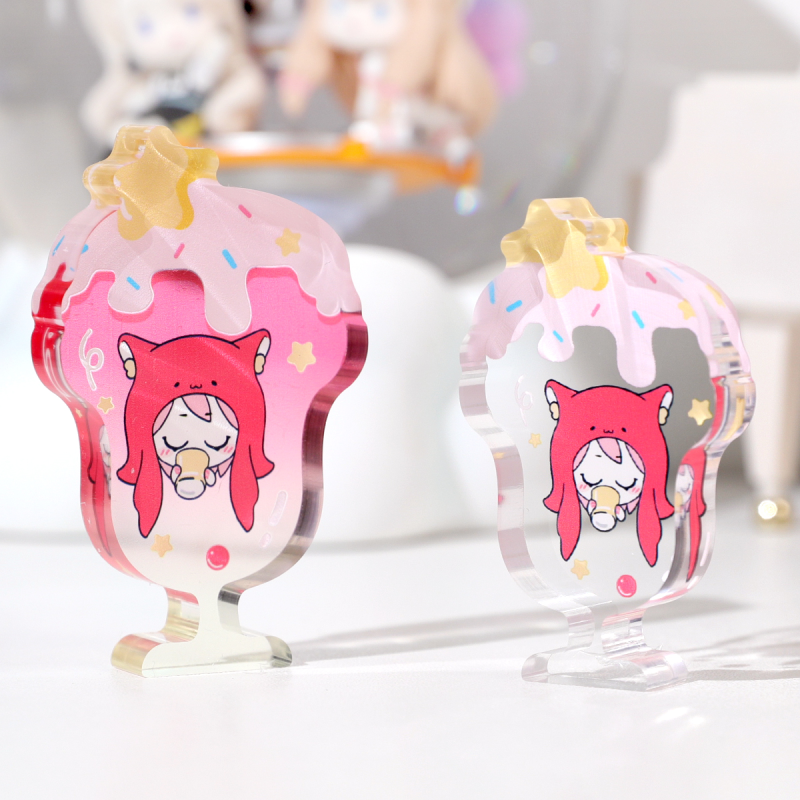 Custom Ice Cream Thick Acrylic Stand No Base1