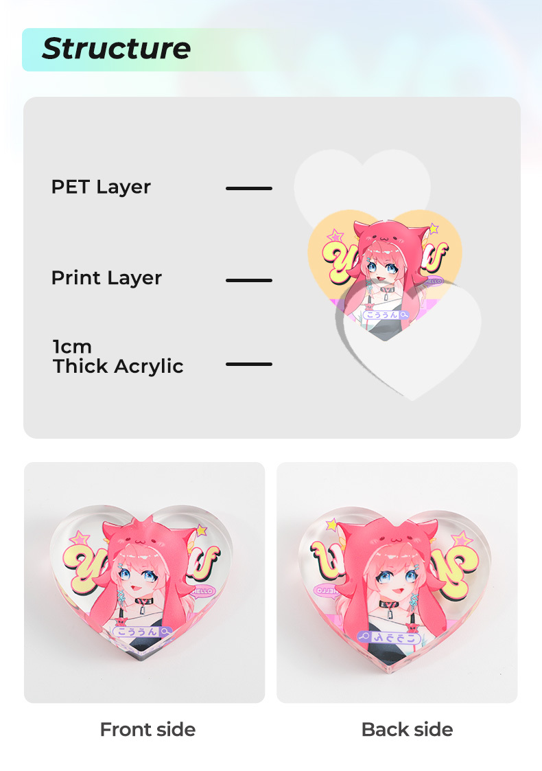 Custom Heart Shape Thick Acrylic Sheet1