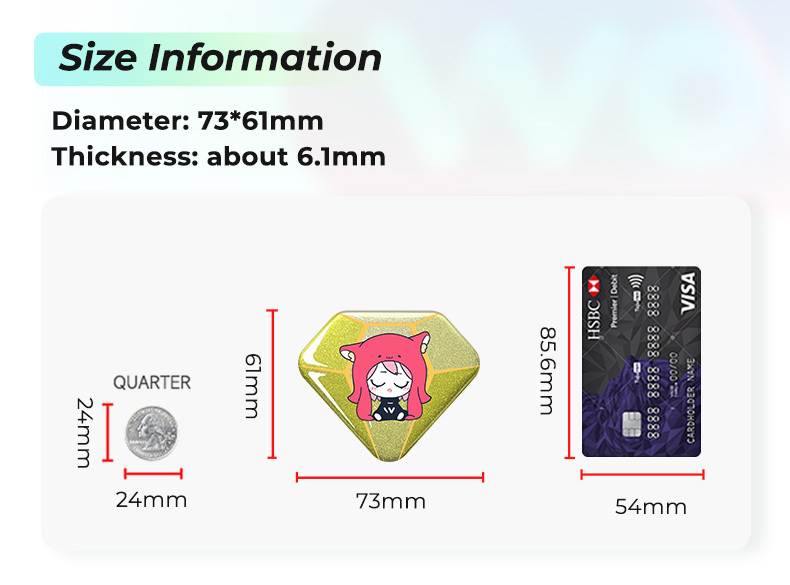 Custom Diamond Holographic Badges2