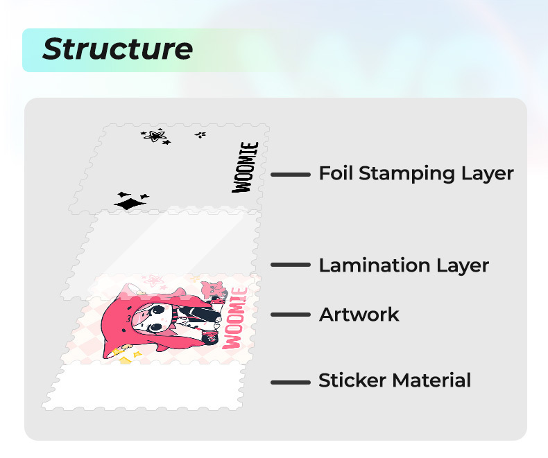 Custom Hot Foil Stamp Sticker2