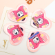 Custom Heart Shape Hot Stamping Die Cut Stickers
