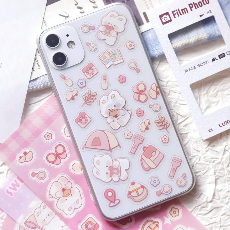 Custom Clear Transparent PET Vinyl Sticker Sheet