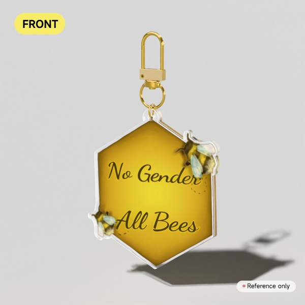 No gender all bees - bumblebee Keychain