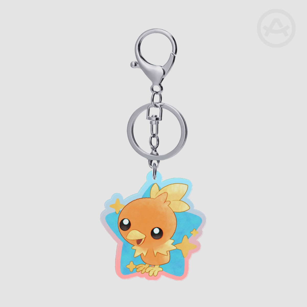 pokemon Torchic Colored Edge Acrylic Keychains