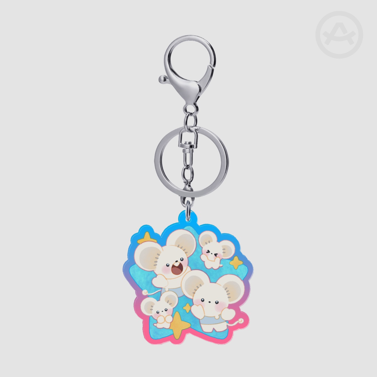 pokemon Maushold Colored Edge Acrylic Keychains