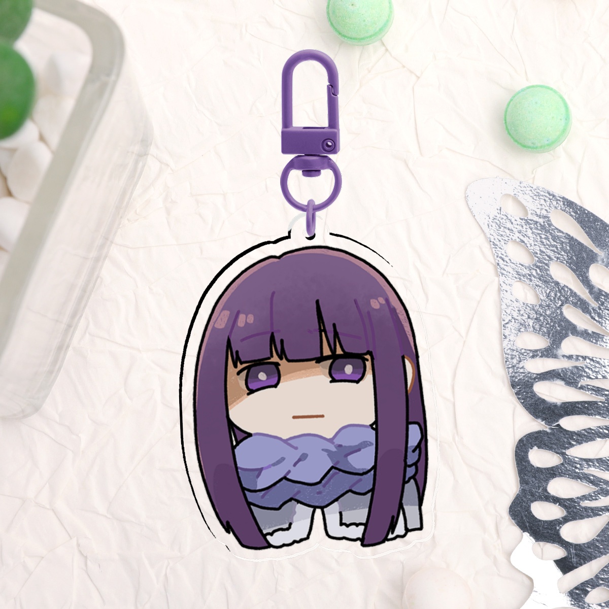 Fern Acrylic Keychain 6cm