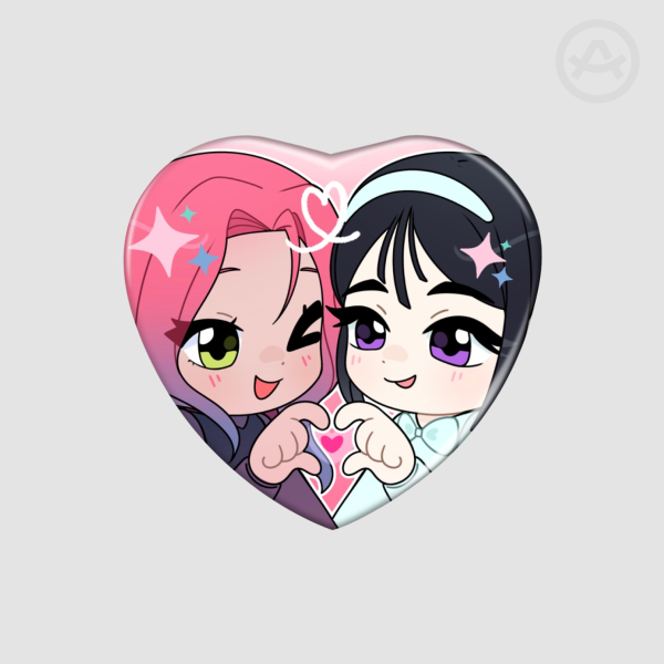 Mizi X Sua Heart Button