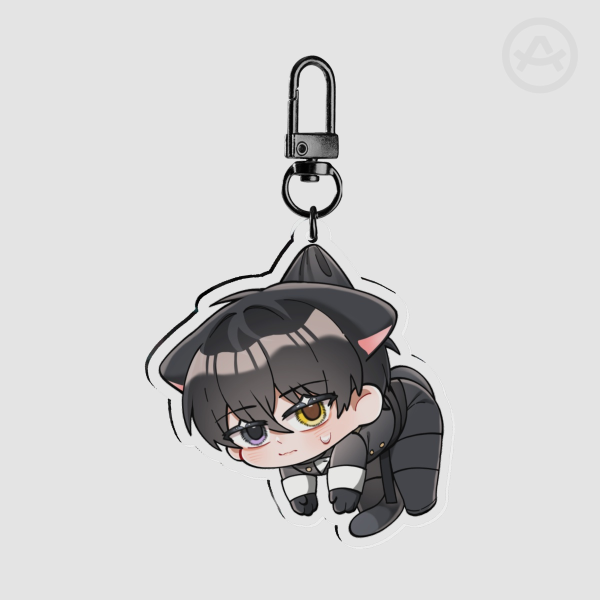 Hanging Yuder Clear Acrylic Keychain